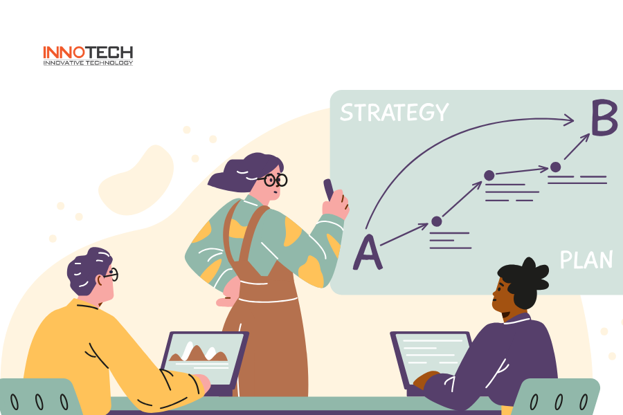 Innotech cung cấp các tư vấn về IT outsourcing dựa trên hiểu biết về mô hình và chiến lược kinh doanh của khách hàng.  